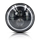 Фара головного світла LED40W (ближній + дальній + ходові вогні 7 дюймів (ГАЗ, КамАЗ, УАЗ, ЗІЛ, МАЗ, ВАЗ), фото 7