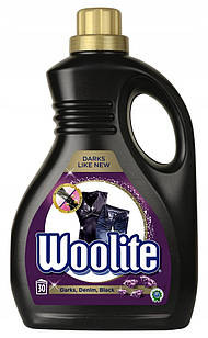 Woolite Dark Black Denim Кращий засіб для прання деніму, темних і чорних речей з кератином, 1,8 л на 30 прань