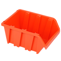 Ящик контейнер 702 АЛЬТЕРНАТИВА 160х100х85 мм для хранения метизов оранжевый