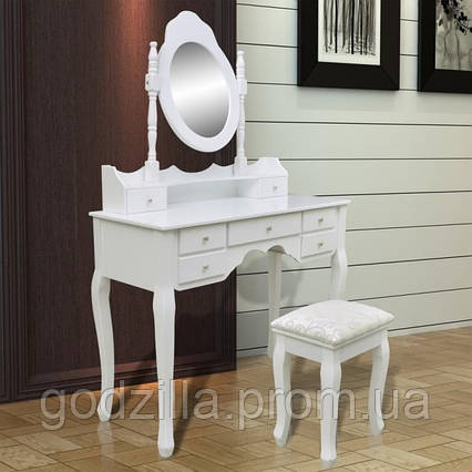 Туалетний стіл Rozalia 93см з дзеркалом і табуретом