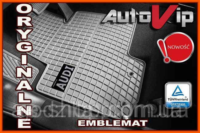 Гумові килимки AUDI A6 S6 2011 - сірі з лого