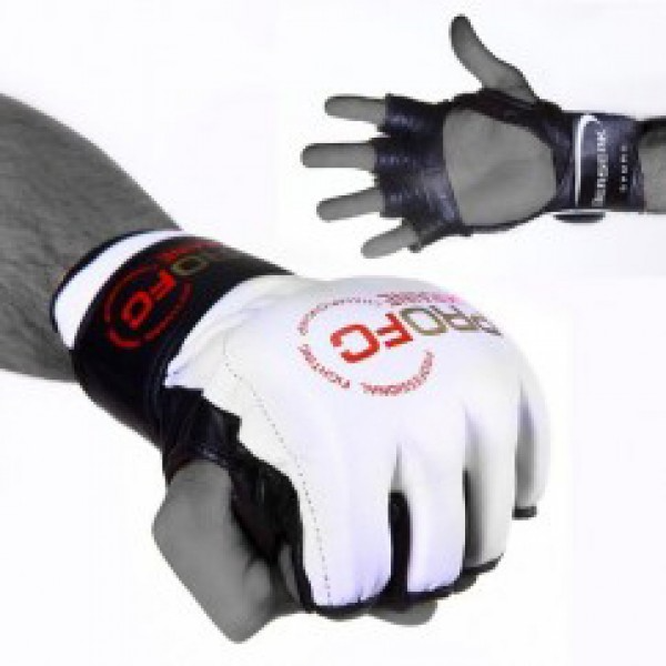 Перчатки для рукопашного боя Lev М3 кожа Белые L - фото 1 - id-p1338403500