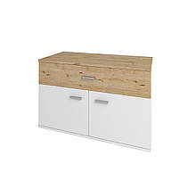 Тумба для взуття в передпокій з ламінованої ДСП Барселона 2Д1Ш Сокме