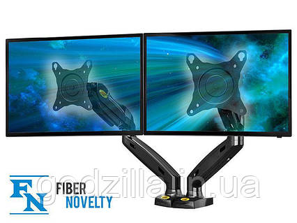 Кронштейн  настільний  для  двох  моніторів  17"  –  27"  NB  F80  x  2