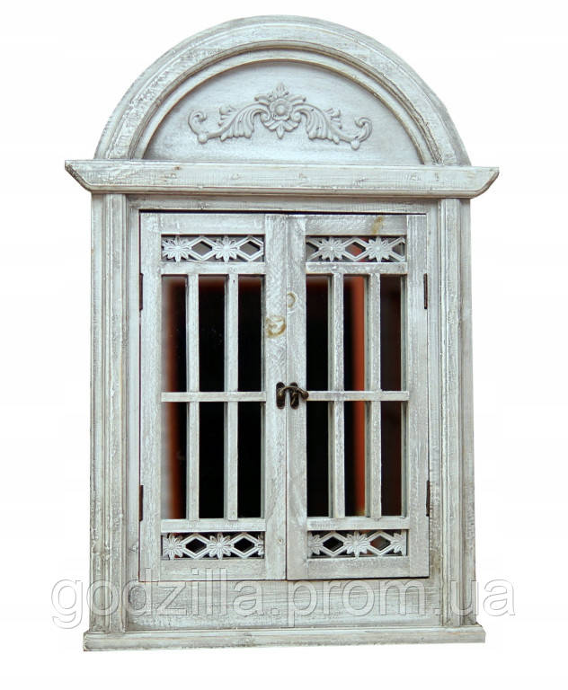 Дзеркало в класичному стилі з віконницями Сіре 553