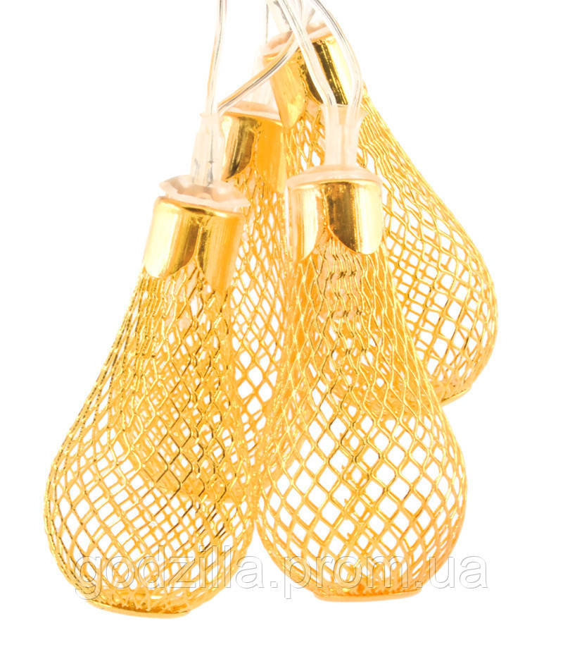 Новорічна  гірлянда  "Золота  груша"  30  LED,  6,5  м, фото 1