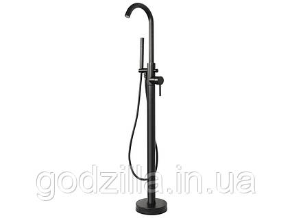 Змішувач  підлоговий  чорний  Silla  Black