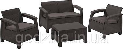 Набір  садових  меблів  Corfu  SET  Диван  +  2  крісла  +  стіл