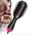 Фен-щітка для волосся 3в1 One Step Hair Dryer, 1000 Вт/ Фен браш для укладання волосся/Фен-стайлер для випрямлення, фото 3