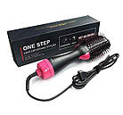 Фен-щітка для волосся 3в1 One Step Hair Dryer, 1000 Вт/ Фен браш для укладання волосся/Фен-стайлер для випрямлення, фото 6