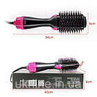 Фен-щітка для волосся 3в1 One Step Hair Dryer, 1000 Вт/ Фен браш для укладання волосся/Фен-стайлер для випрямлення, фото 8