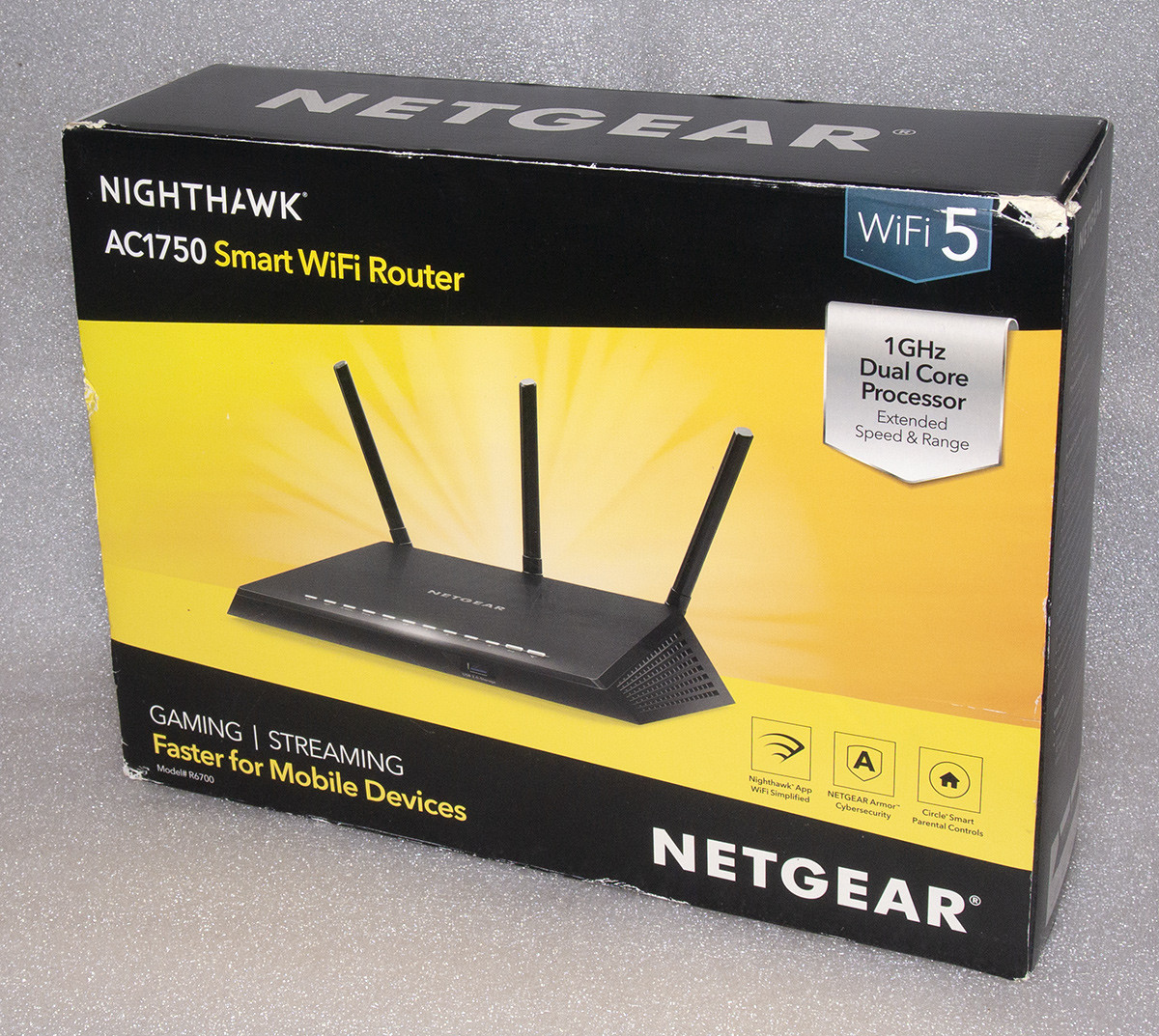 WiFi роутер NETGEAR R6700 v3 AC1750 двохдіапазонний 2.4/5GHz 802.11 ac USB 3.0 з США Новий!