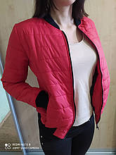 Коротка жіноча куртка бомбер розмір 42 44 різні кольори весняна жіноча куртка весна