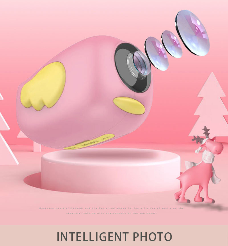 ОПТ Детский мини фотоаппарат - видеокамера Kids Camera с cmos-датчиком и встроенным микрофоном (Розовый), фото 1