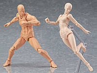 Набор фигурок для рисования Мужчина и женщина 15 см  Телесный