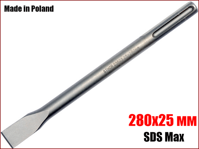 Зубило по бетону SDS Max 280х25 мм STHOR 23603