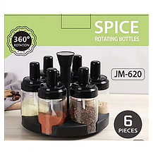 Карусель для спецій Spice Rotating Bottles JM-620 6 відсіків, фото 6