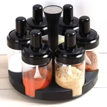 Карусель для спецій Spice Rotating Bottles JM-620 6 відсіків, фото 1