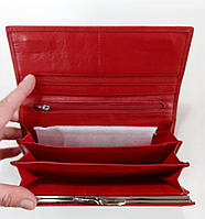 Жіночий шкіряний гаманець Balisa A113 червоний Шкіряний жіночий гаманець Баліса закривається на магніт, фото 3