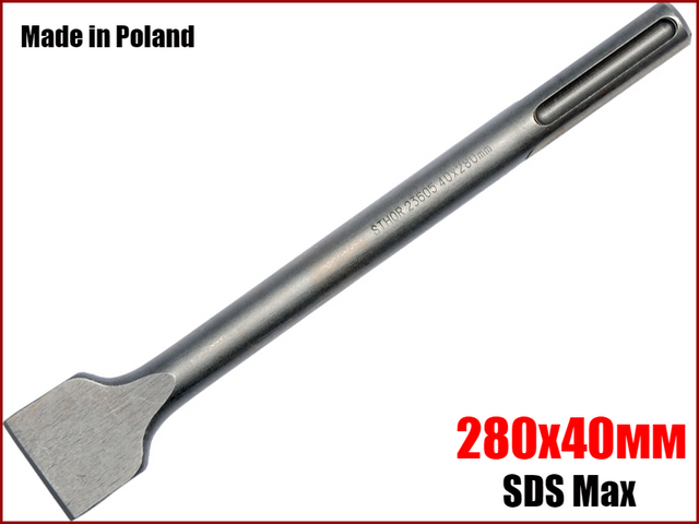 Зубило лопатка по бетону SDS Max 280х40 мм STHOR 23605