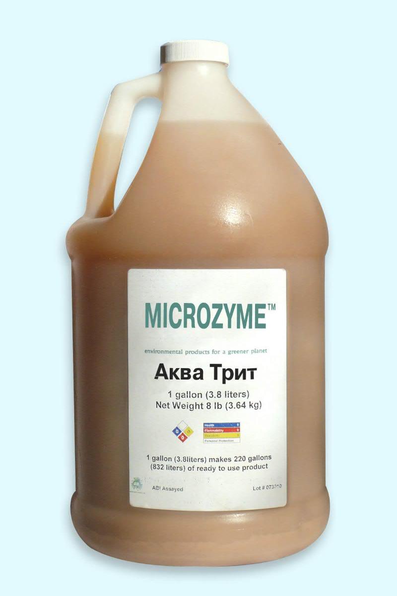 Біопрепарат для Розкладання Рибних Фекалій - Microzyme - Аква-Тріт 3,785 л - ОРИГІНАЛ