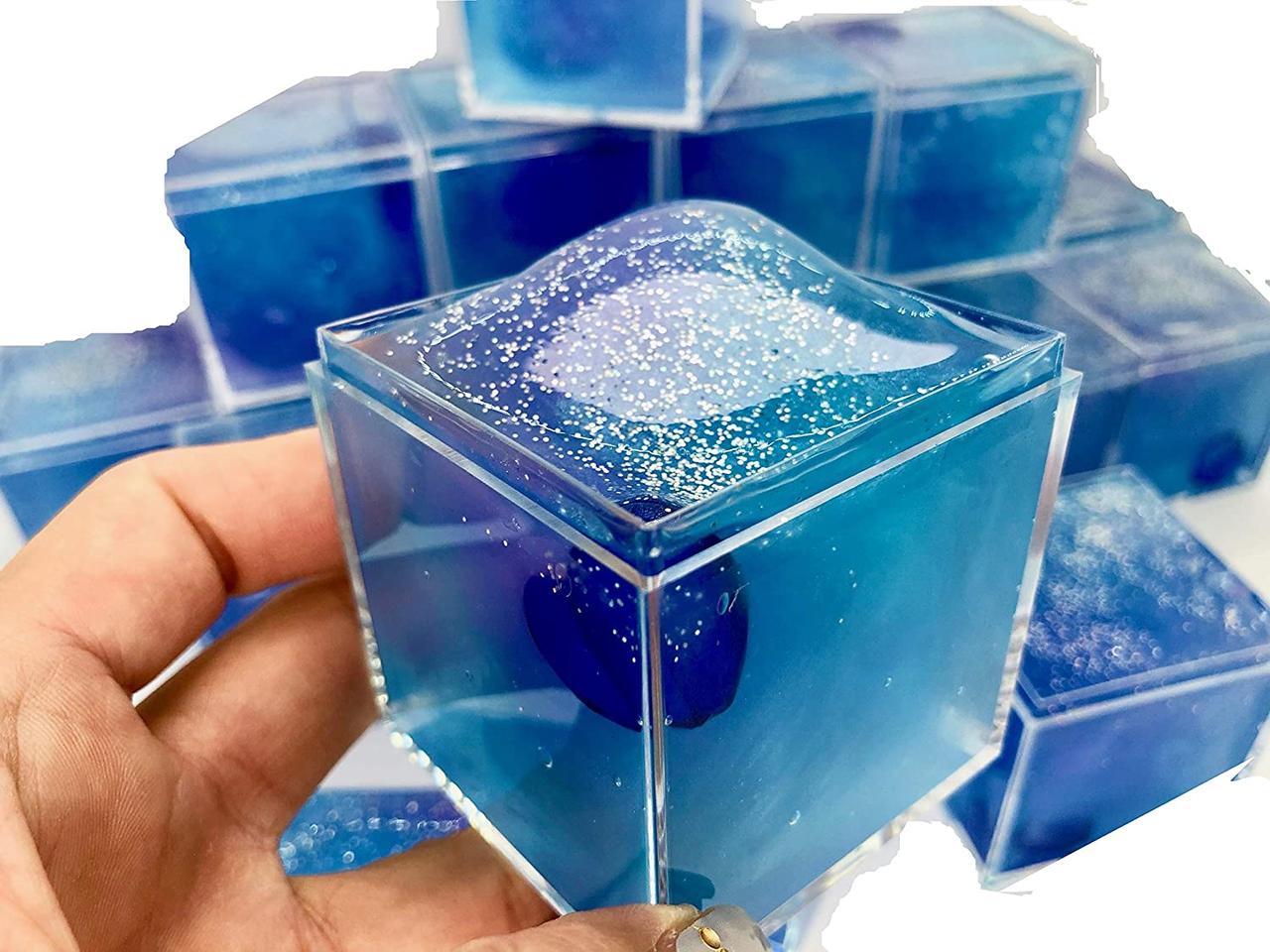 Galaxy Cube clear слайм