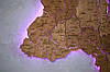 Дерев'яна карта України CraftBoxUA з підсвічуванням на акрилі 172х115 см, фото 6