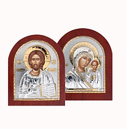 Венчальная пара Спаситель и Богородица Казанская ЕК3 - (110 х 130)