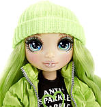 УЦІНКА! Зелена лялька Rainbow High Jade Hunter Green Clothes Fashion Doll — Рейнбоу Хай Джейд Хантер 569664 Оригінал, фото 5