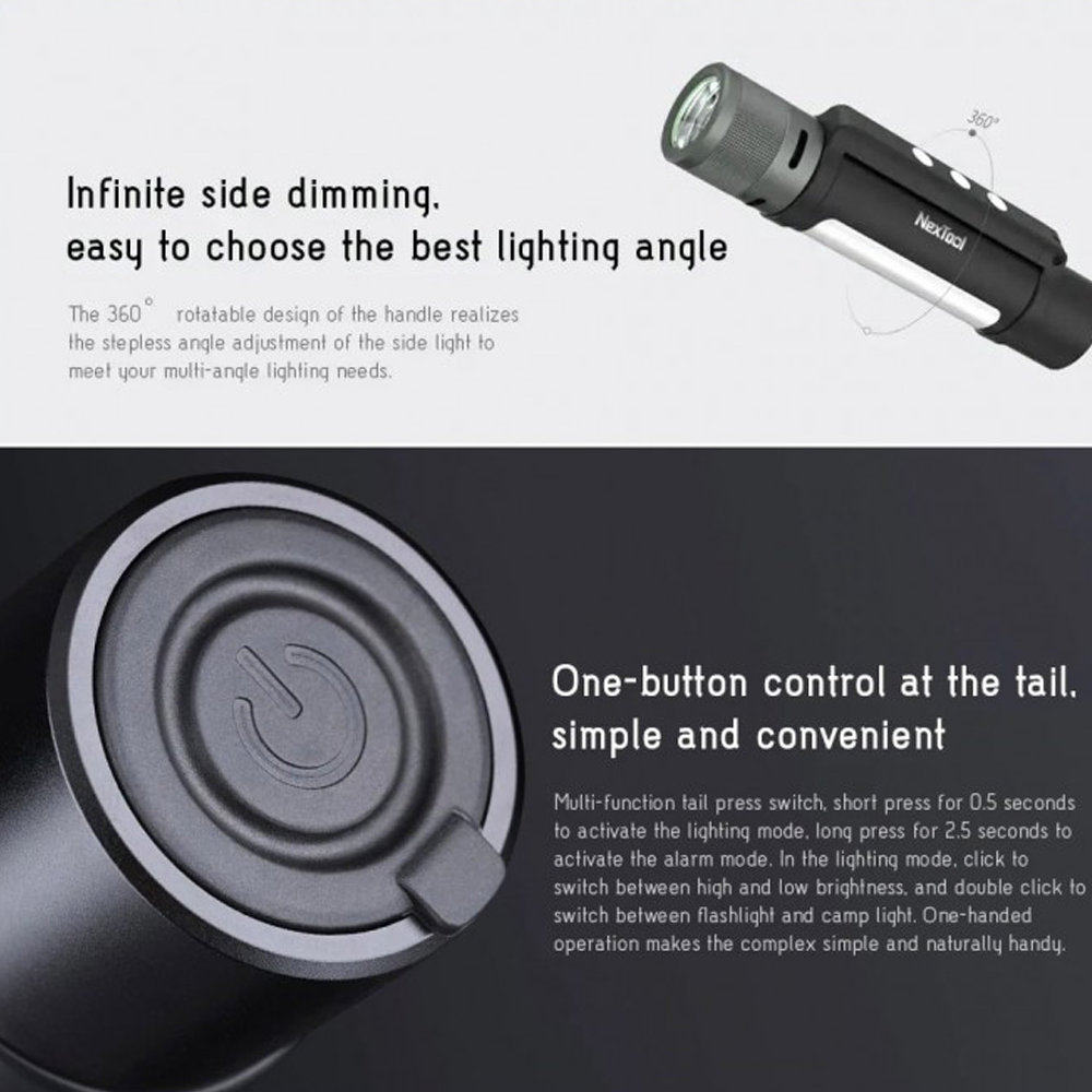 Фонарик Xiaomi Nextool NE20030 /6 функций в 1 устройстве/: продажа ...
