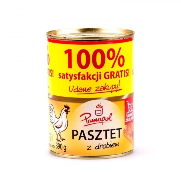 Паштет курячий Pamapol, 390 г (Польща)