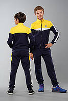 Спортивный костюм детский для мальчиков подростков Harvi Желтый Турция на весну осень лето качественный