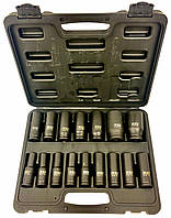 Набор ударных головок LEX LXIS16E, 1/2, 10-32 мм, 16 ед.