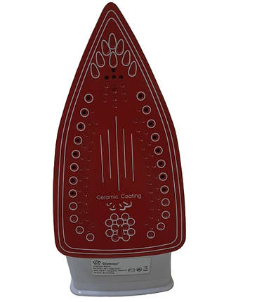 Праска Domotec MS 2201 2200W з керамічної підошвою, червоний, фото 3