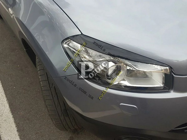 Реснички на фары Nissan Qashqai 2009-2014 "Orticar"