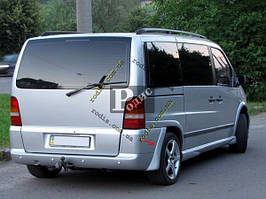 Куточки заднього бампера Mercedes Vito W638 1996-2003 "Orticar"