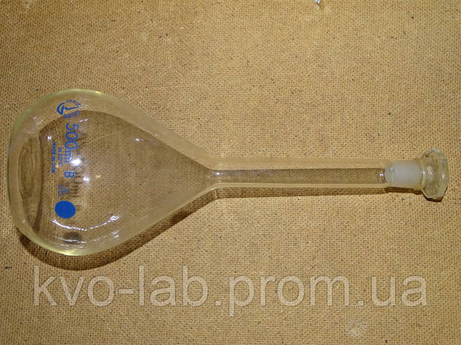 Колба мерная 500 мл со стеклянной пробкой 14/23, LaborTherm, ГДР, цена ...