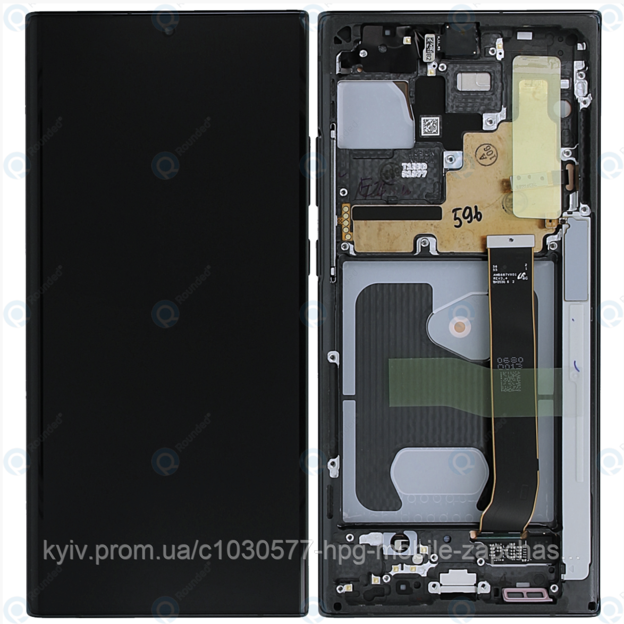 Дисплей для Samsung Galaxy Note 20 (N980), модуль (екран і сенсор) з рамкою, сервісний оригінал Сірий (mystic gray), фото 1