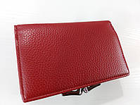 Жіночий гаманець Balisa C7684 червоний Невеликий жіночий гаманець зі штучної шкіри закривається на кнопку, фото 2