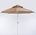 Зонт Кафе антиветер 2.7 метра MH-3839 Парасолька садовий, для кафе діаметр 2.7 м, 8 спиць, фото 5