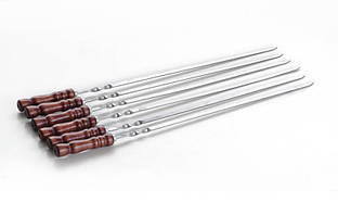 Шампур з дерев'яною ручкою 70 см 3 мм