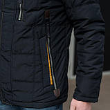 Чоловіча демісезонна стьобана куртка Black Wolf, синього кольору, фото 4