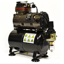 Компресор для аерографа з ресивером і металевим редуктором UAIRBRUSH TC-80T