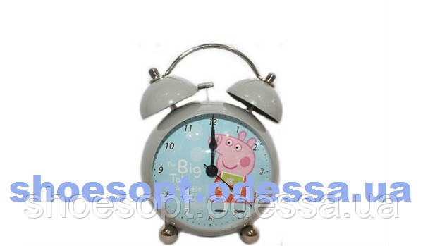 Стильний годинник будильник Свинка