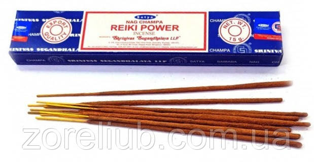 Пахощі Reiki Power - Енергія Рейкі, 15 Гр., Satya - сприяють концентрації уваги, тонізують, зігрівши