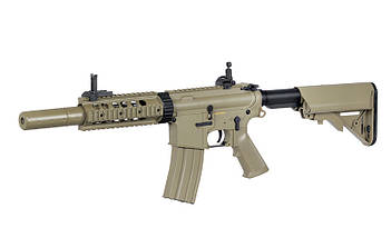 Карабін M4 CQB with silencer ABS CM.513 - Tan [CYMA], фото 4