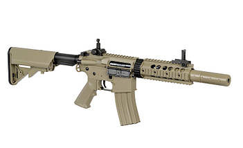 Карабін M4 CQB with silencer ABS CM.513 - Tan [CYMA], фото 5