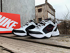 Чоловічі кросівки Nike Air Monarch IV White Black білі з чорним, фото 3