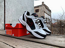 Чоловічі кросівки Nike Air Monarch IV White Black білі з чорним, фото 5
