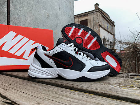 Чоловічі кросівки Nike Air Monarch IV White Black білі з чорним, фото 1